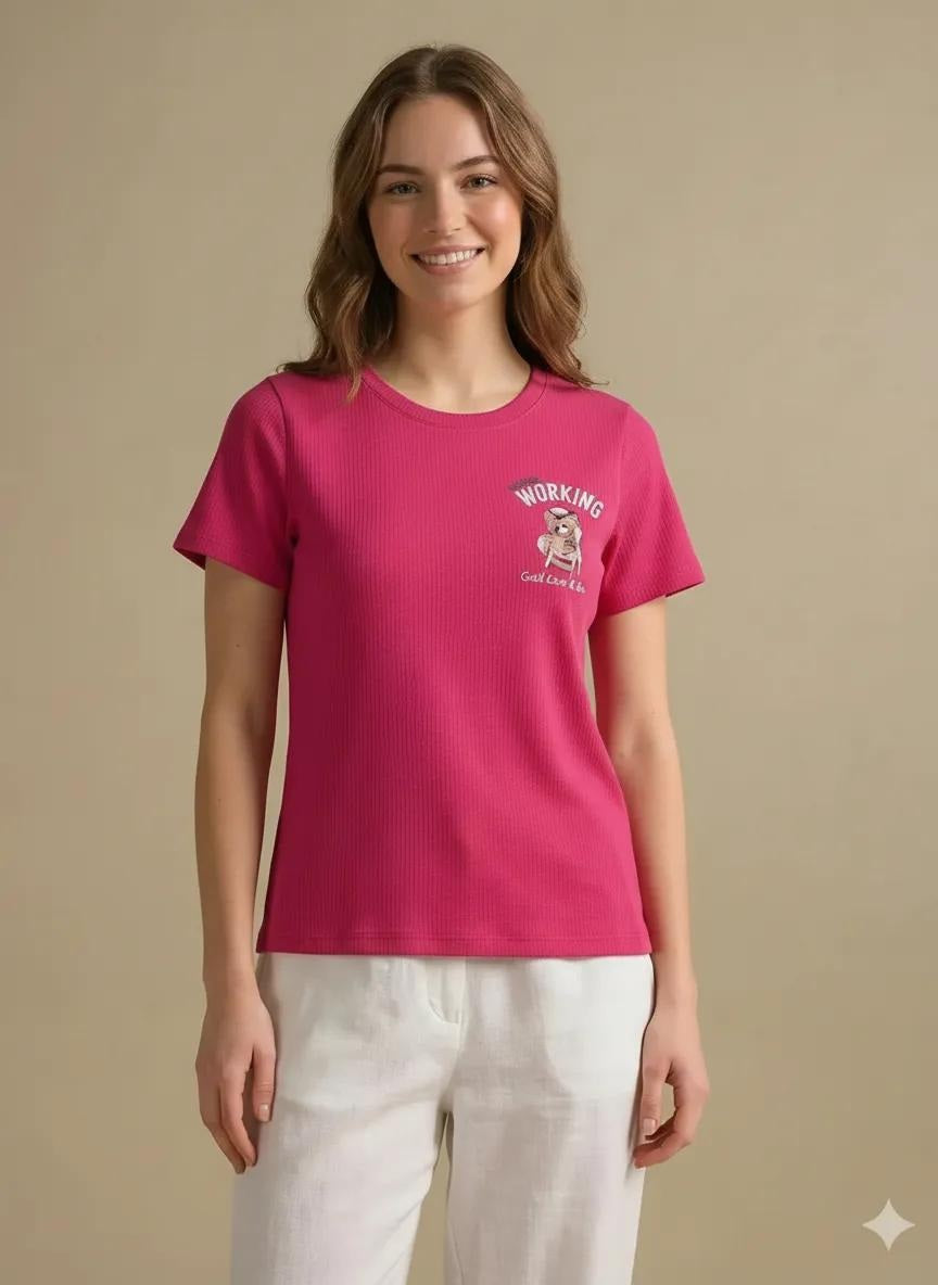 METTLE Women Printed T-shirt