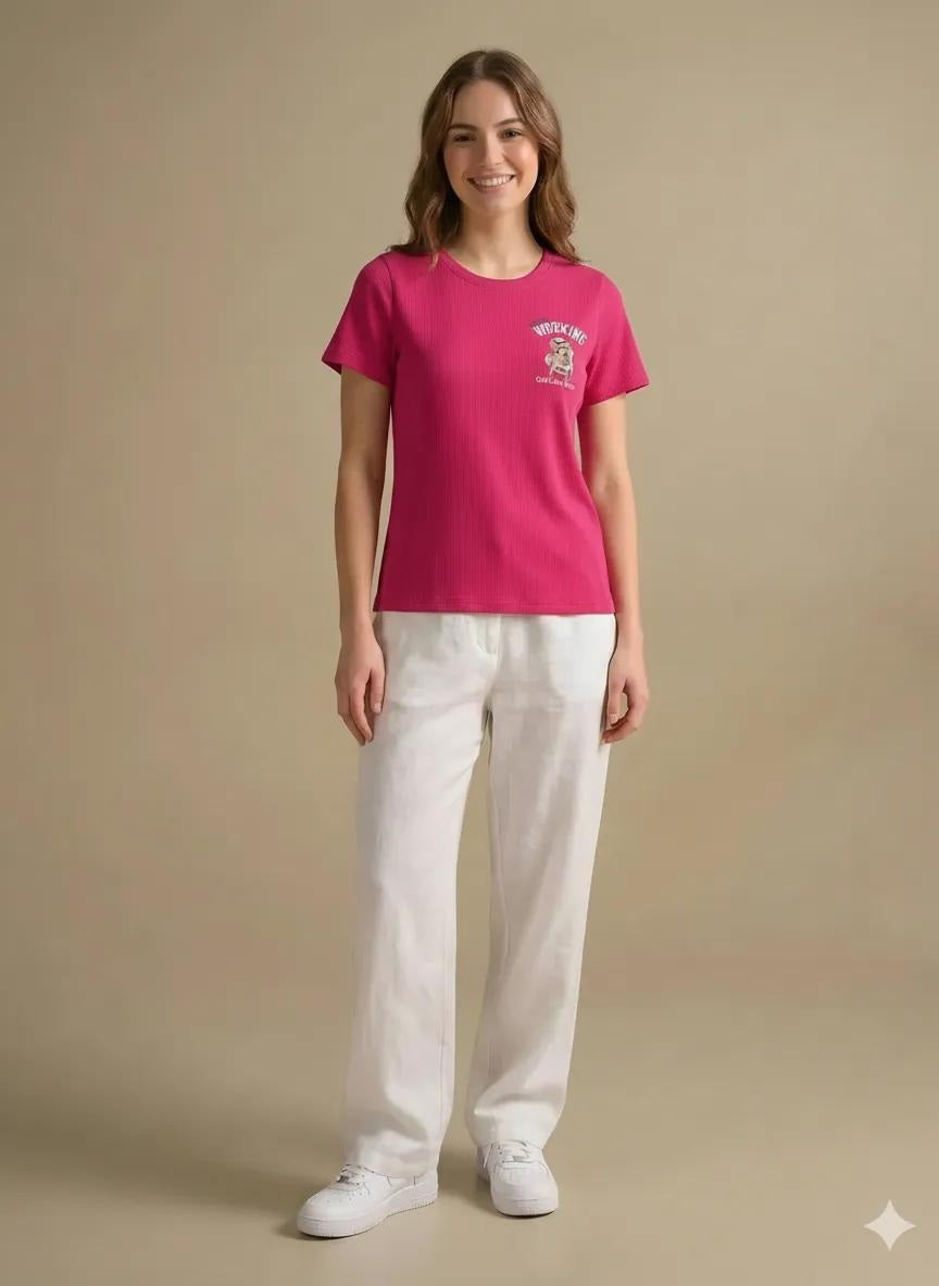 METTLE Women Printed T-shirt