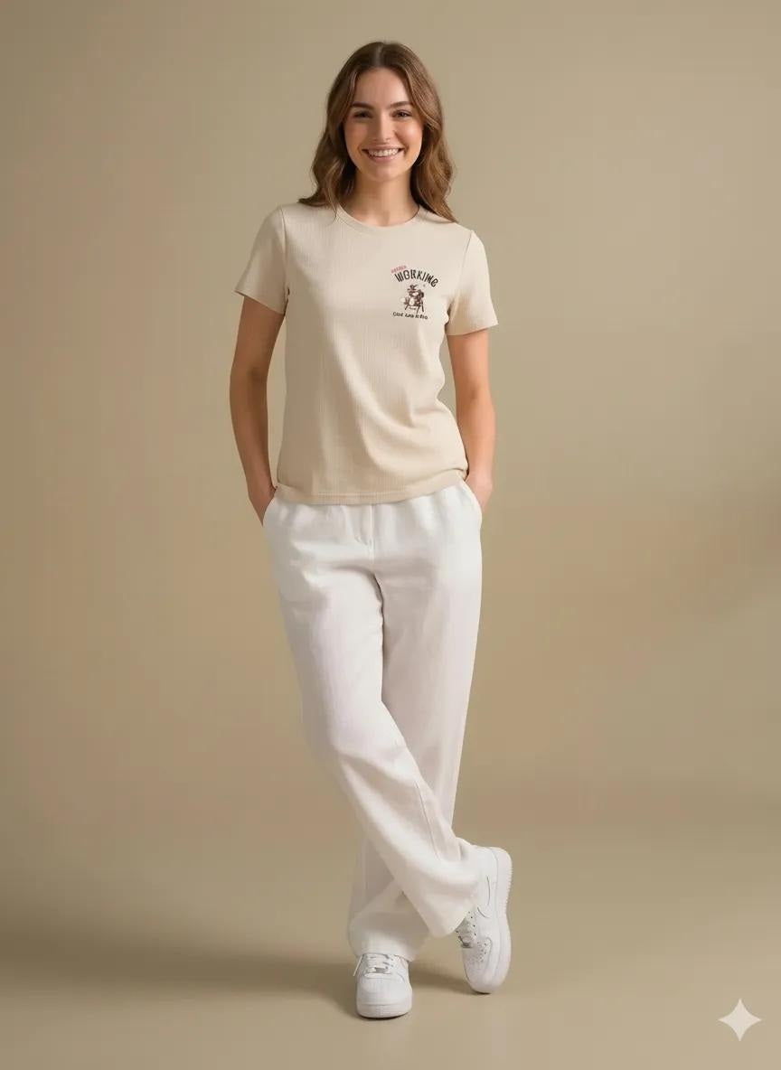 METTLE Birch Women Printed T-shirt