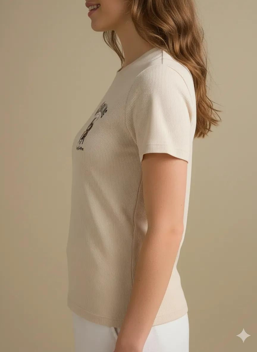 METTLE Birch Women Printed T-shirt