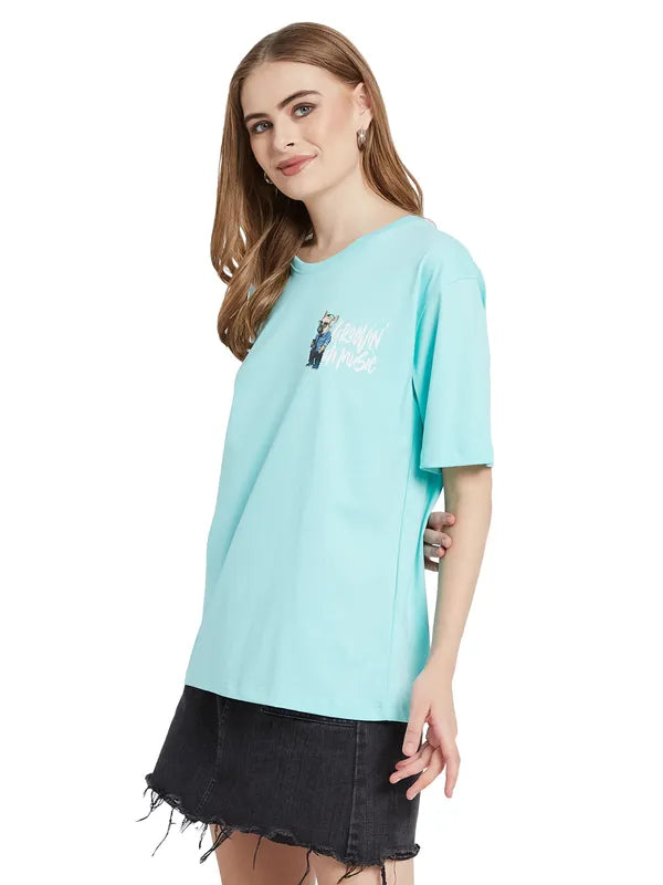 Mettle Women Extended Sleeves Applique T-Shirt