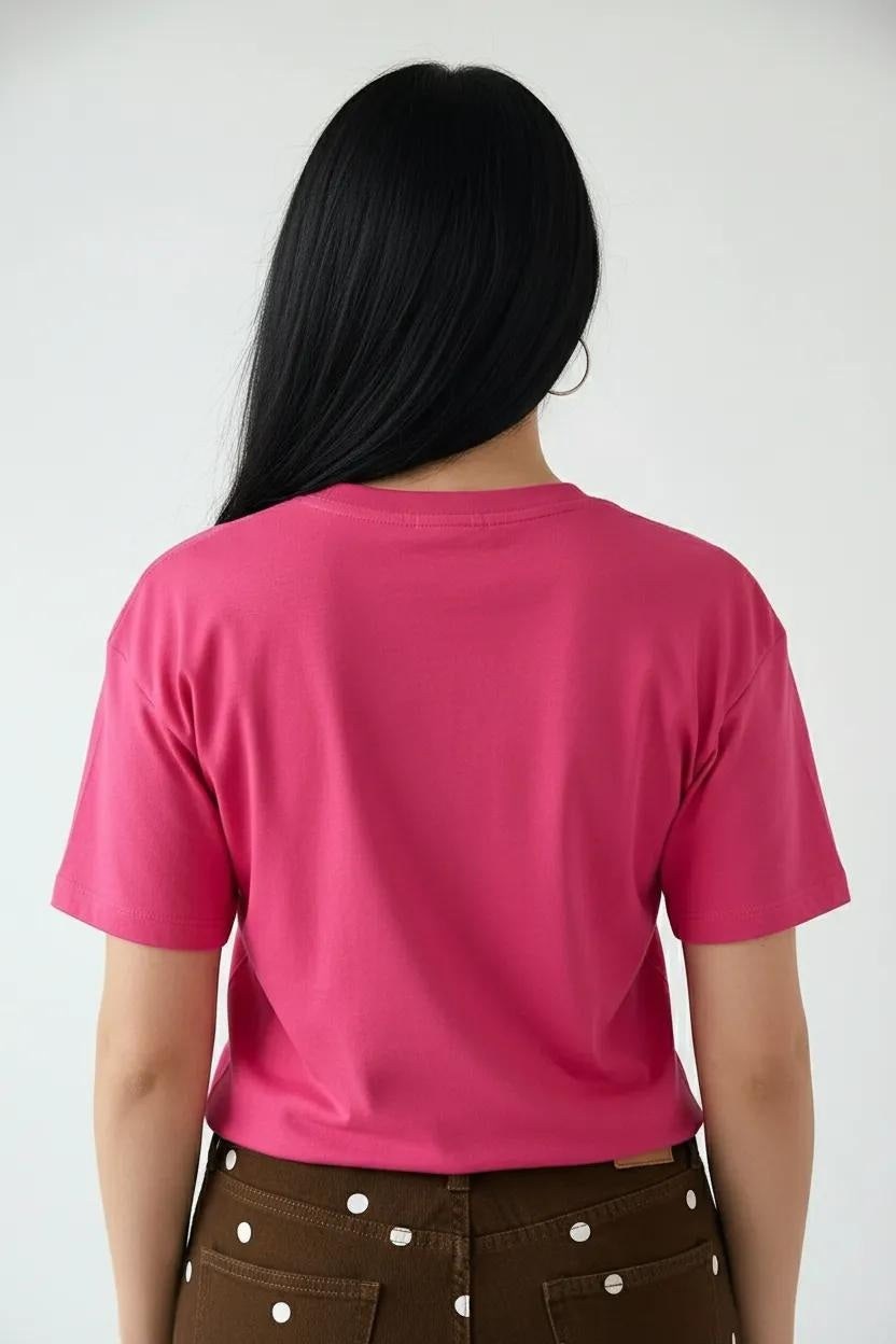 Women Printed Round Neck T-Shirt