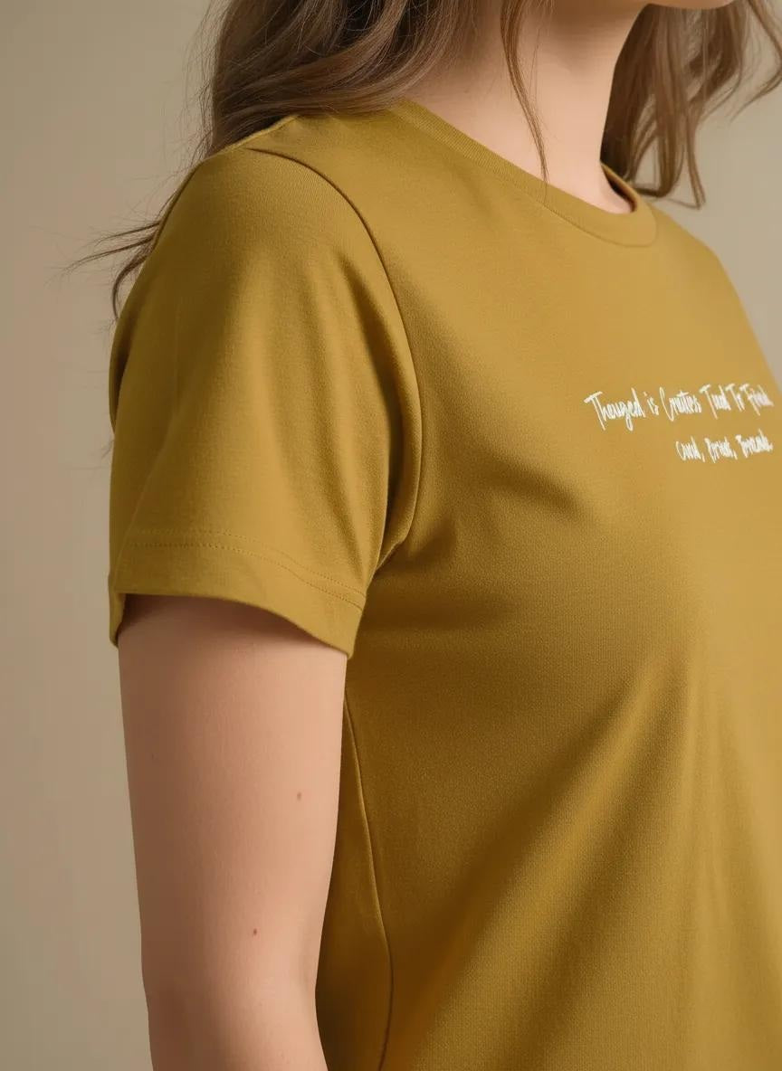 METTLE Mustard Women T-shirt