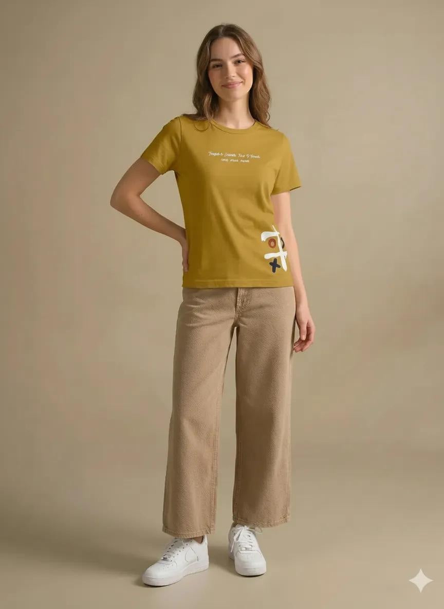METTLE Mustard Women T-shirt