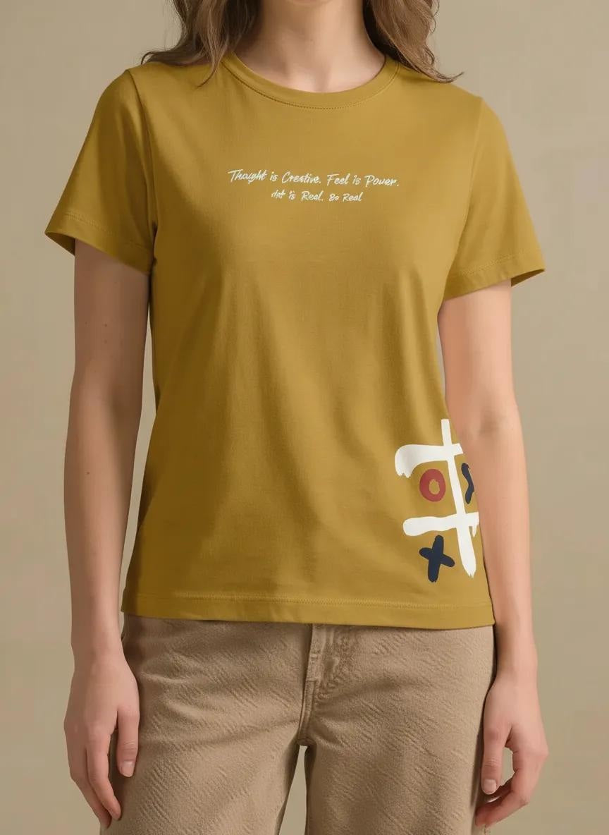 METTLE Mustard Women T-shirt
