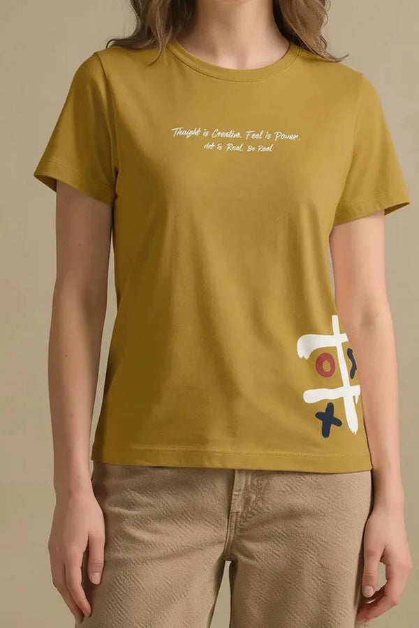 METTLE Mustard Women T-shirt