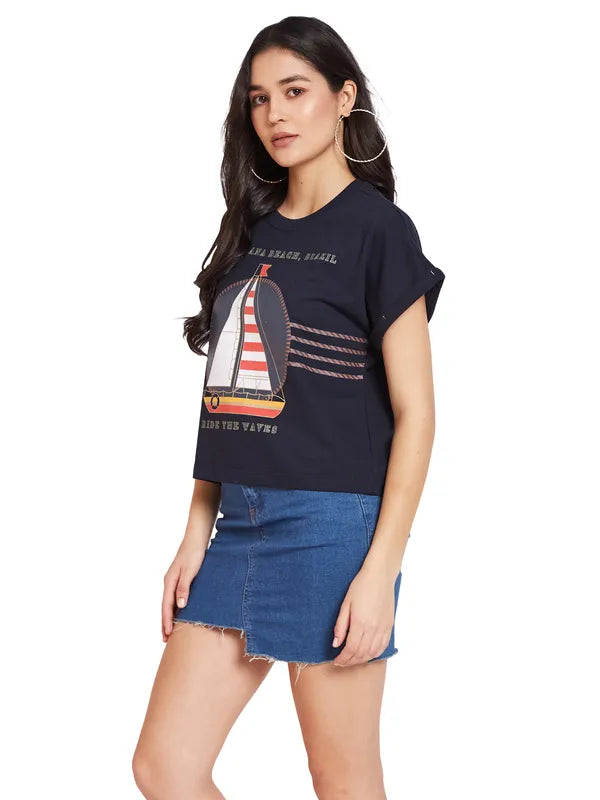 Mettle Women Graphic Printed T-Shirt