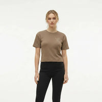 Women Mocha Typography T-shirt