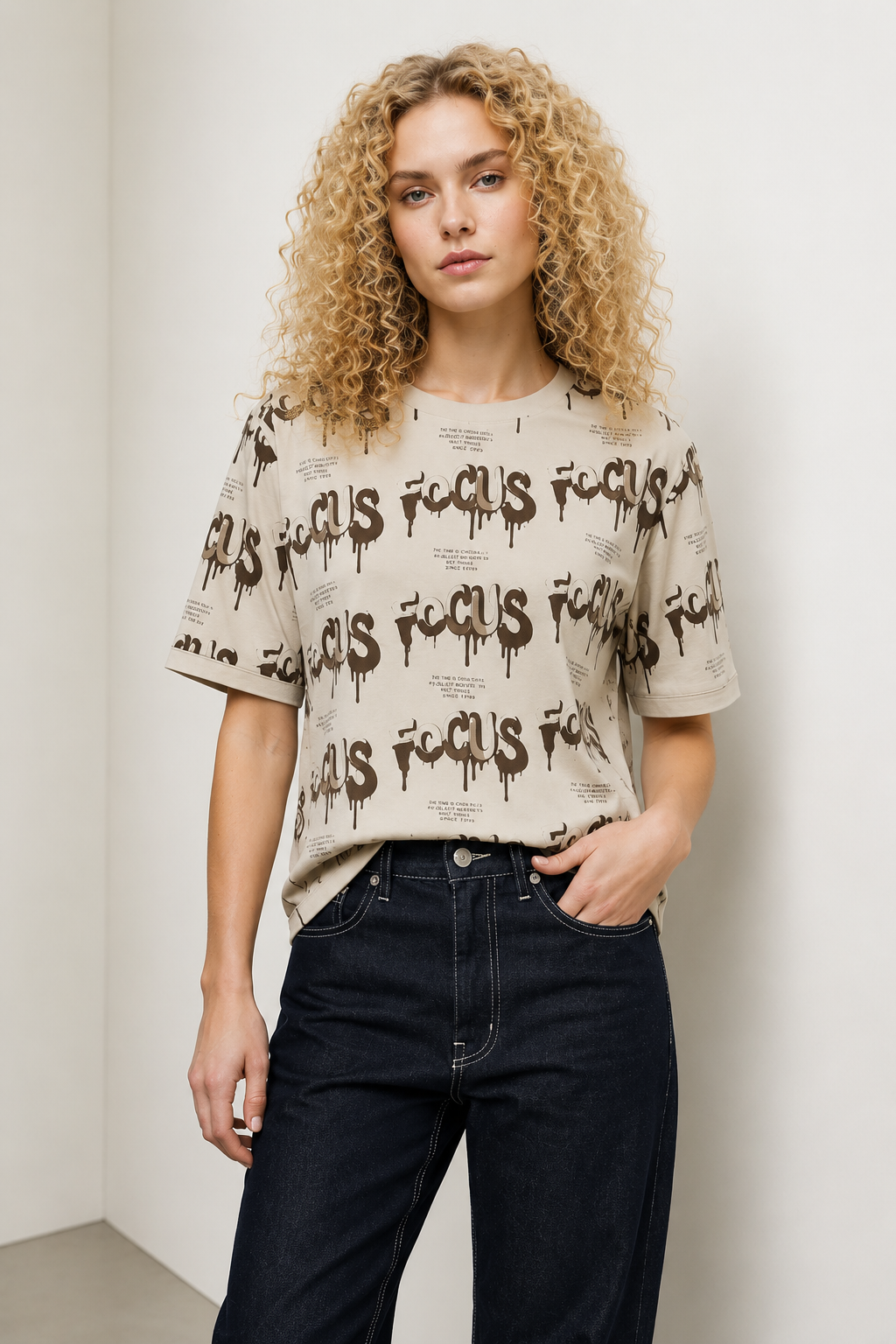Women Typography Printed T-shirt