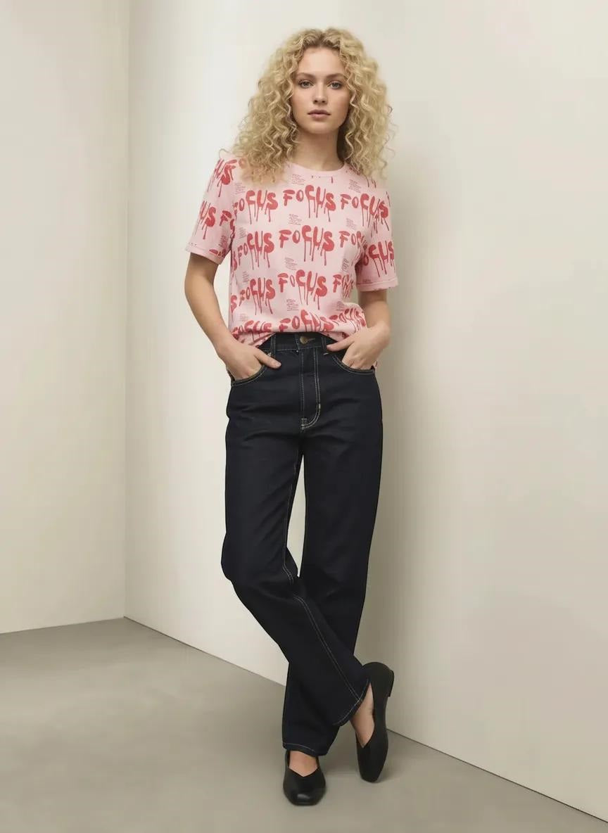 Women Typography Printed T-shirt