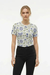 Women Lime Printed T-shirt