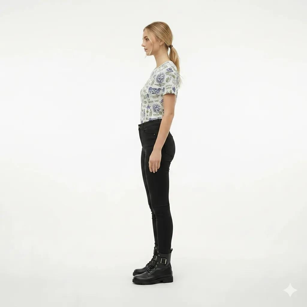Women Lime Printed T-shirt