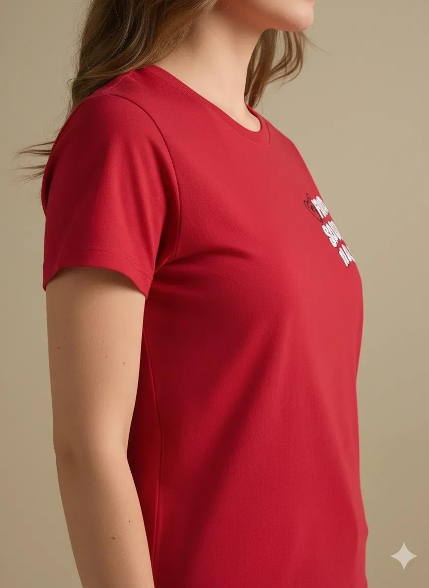 METTLE Women Brick Printed T-shirt