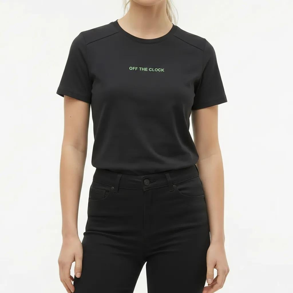 Typography Printed Short Sleeves Cotton T-shirt