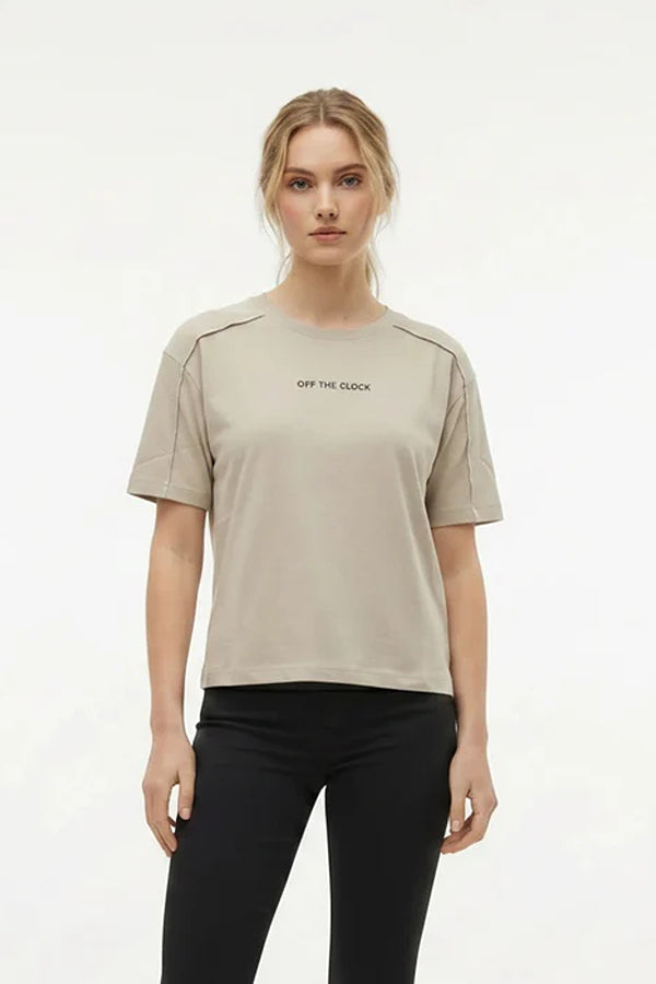 Women Pristine Typography Printed T-shirt