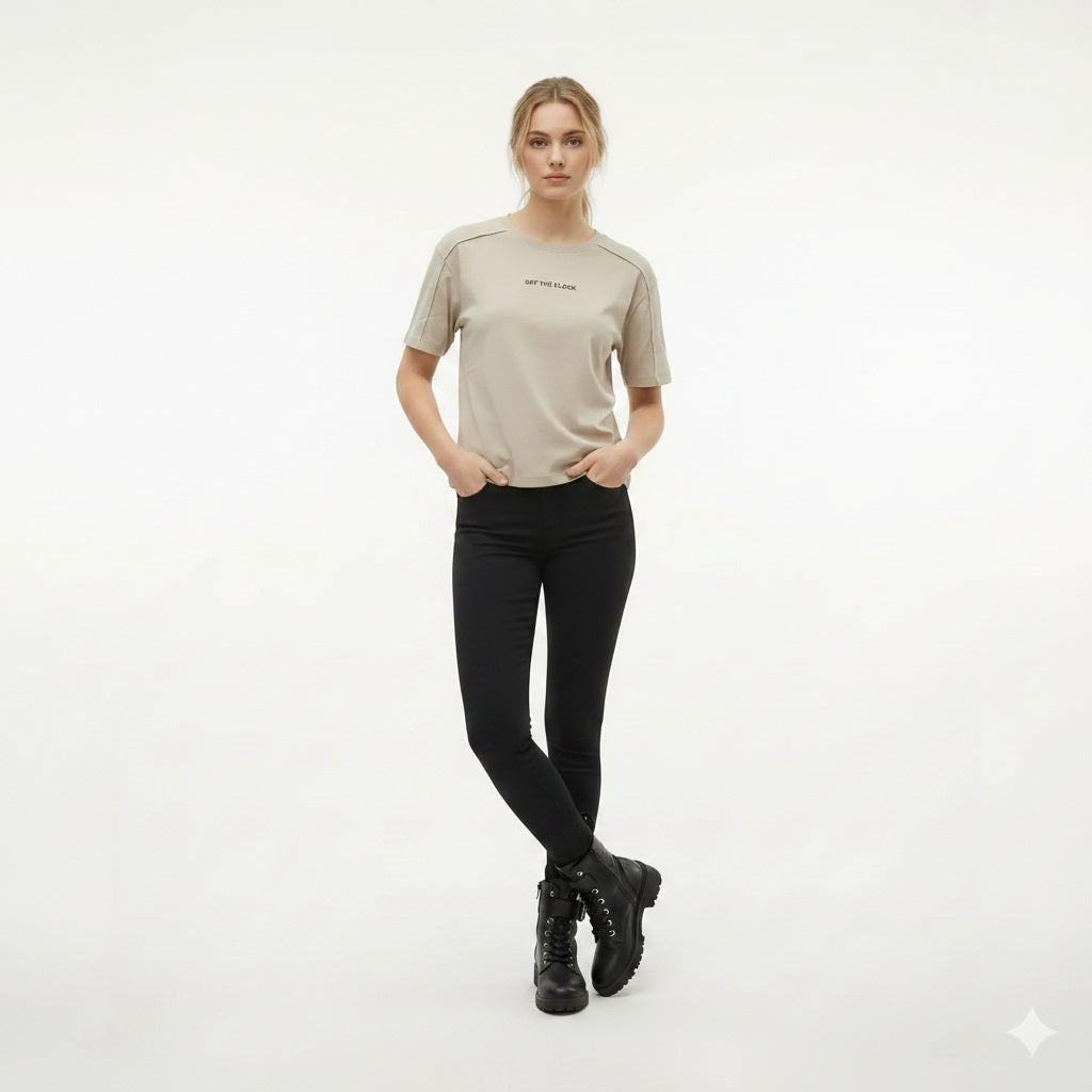 Women Typography Printed T-shirt