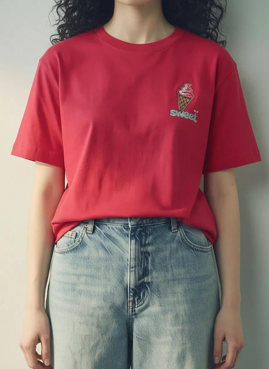 METTLE Women Berry Printed T-shirt