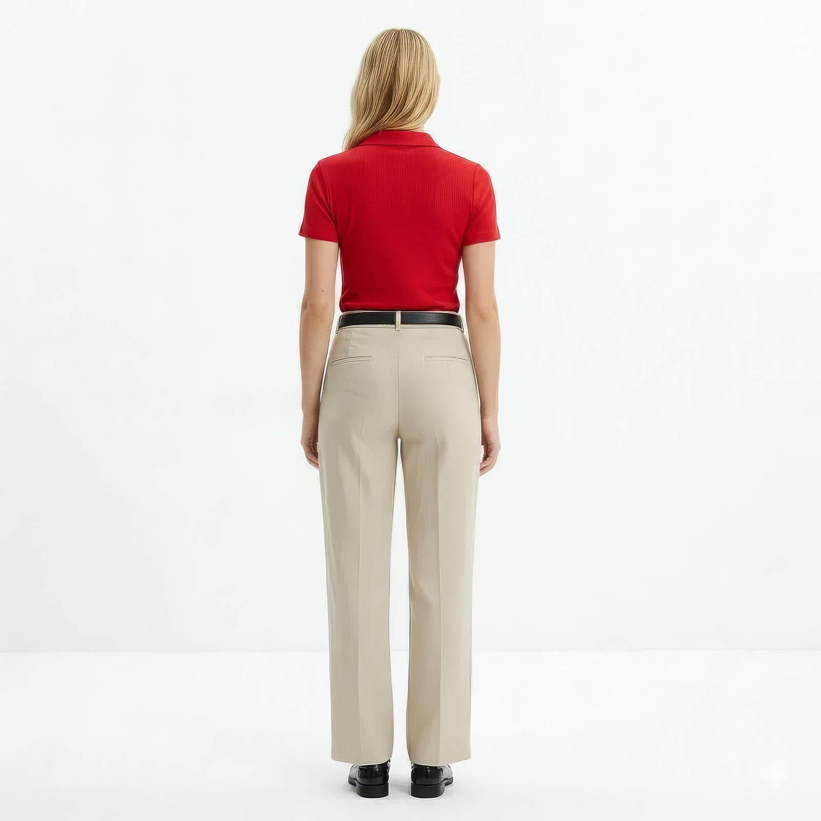 Women Salsa Solid Polo Neck T-Shirt