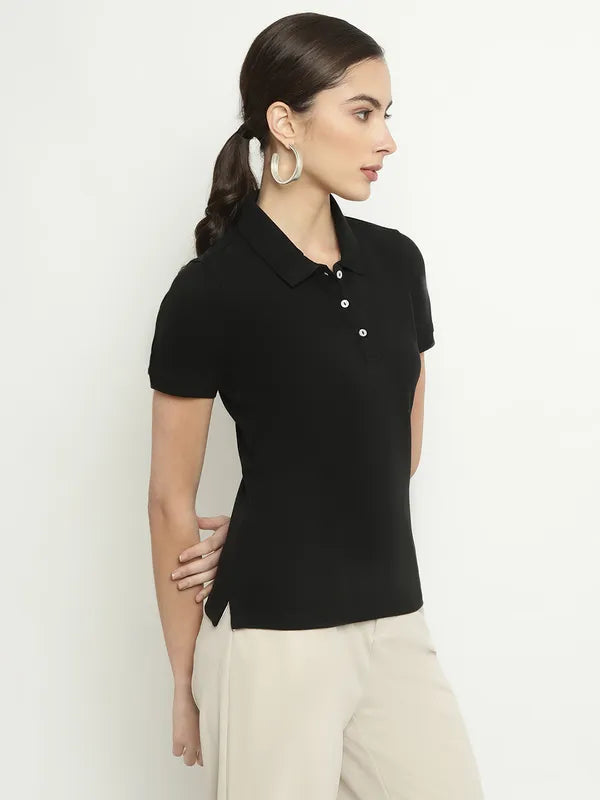 Mettle Polo Collar Cotton T-Shirt