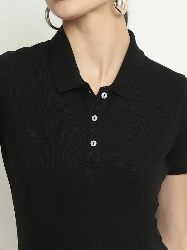 Mettle Polo Collar Cotton T-Shirt