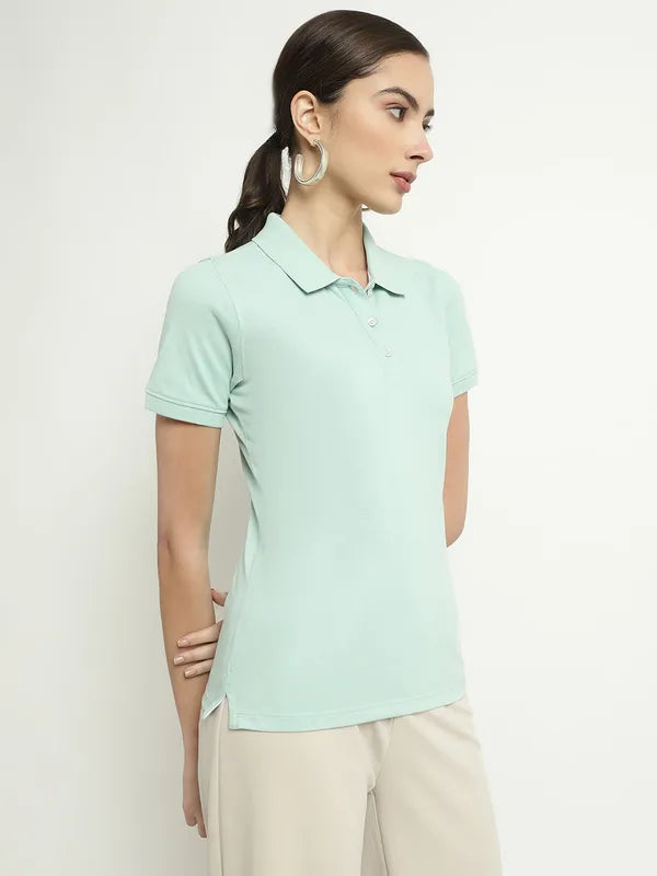 Mettle Polo Collar Short Sleeves Cotton T-Shirt