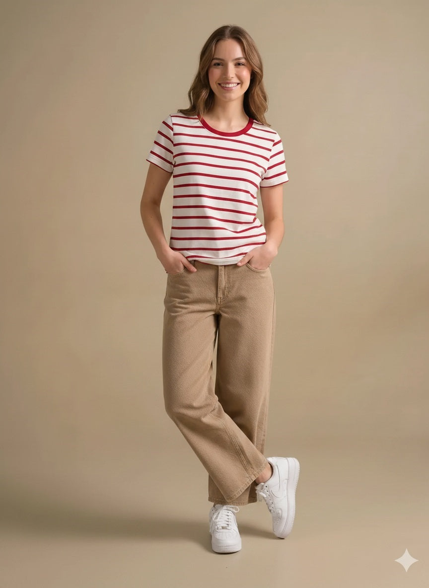 Women Striped T-shirt