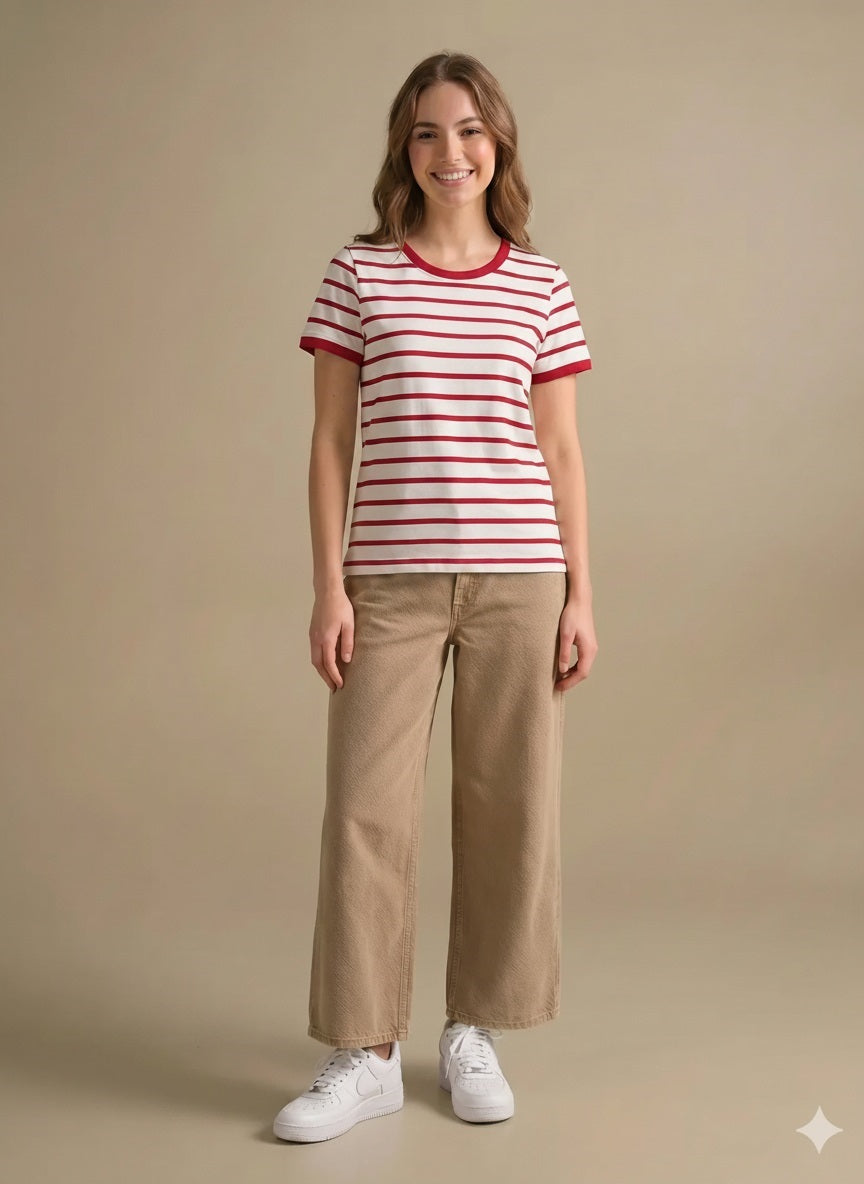 Women Striped T-shirt
