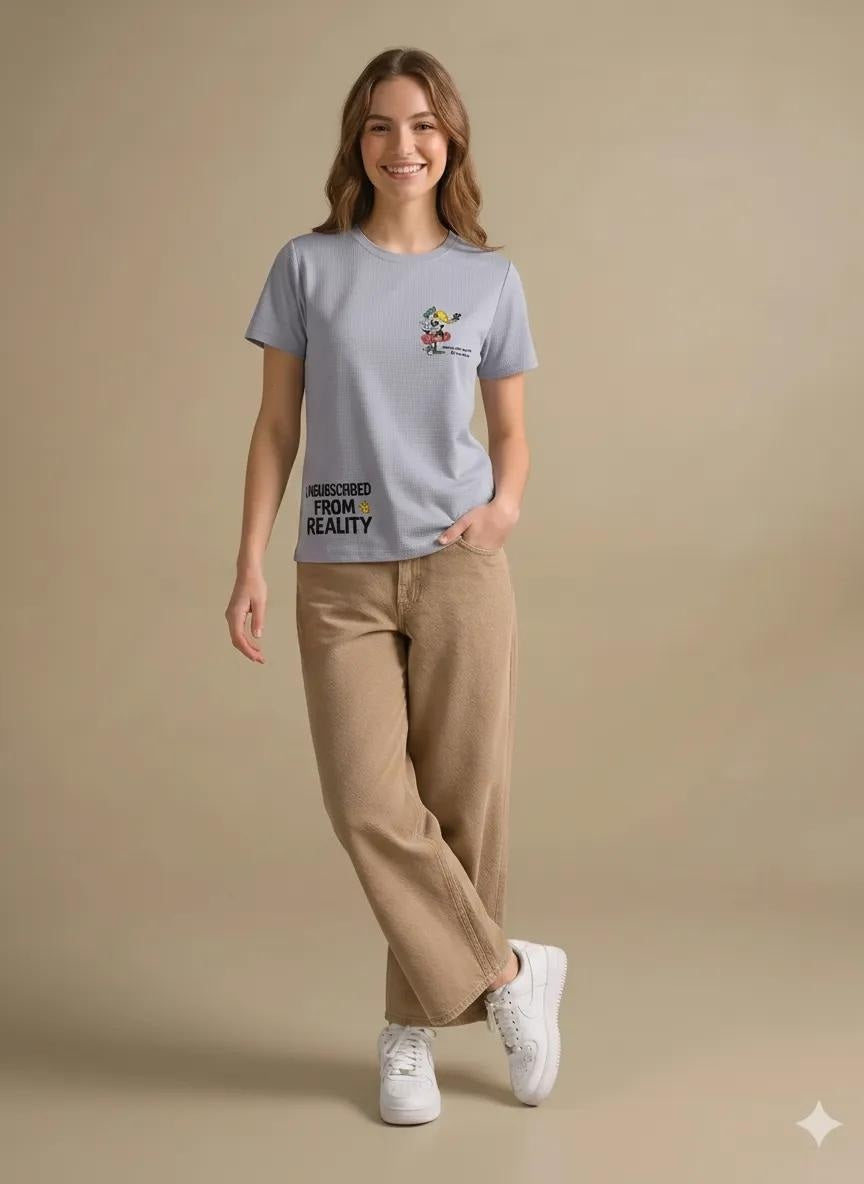 Women Lilac T-shirt