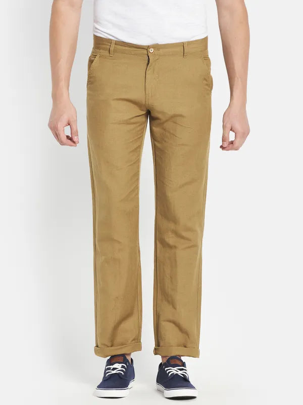 Men Khaki Trouser