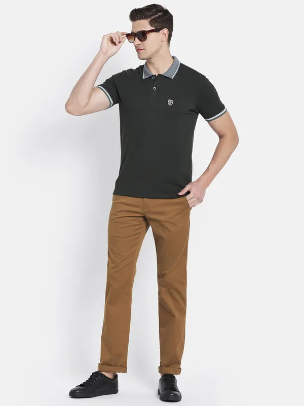 Men Tan Trouser