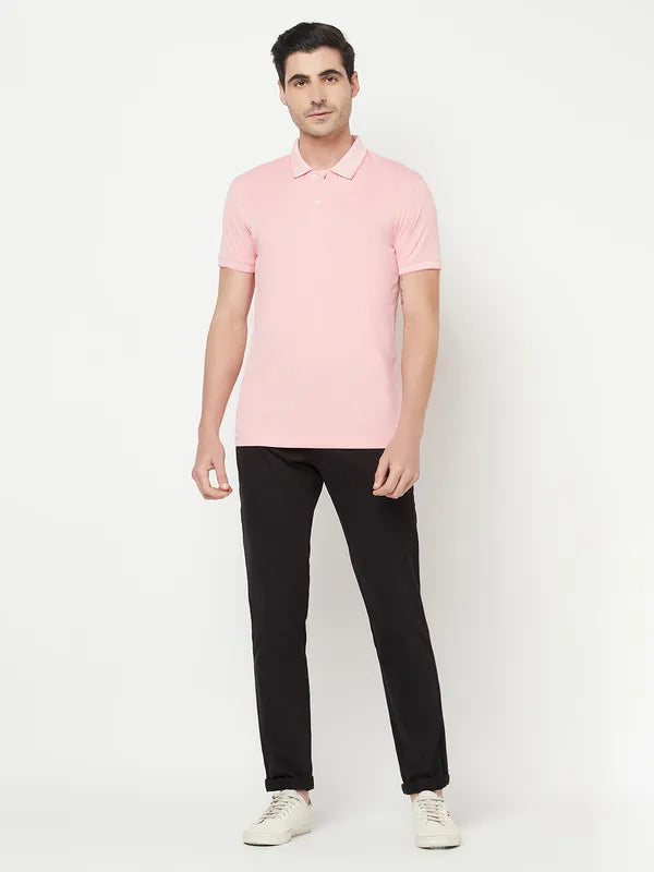 Octave Men Black Trousers