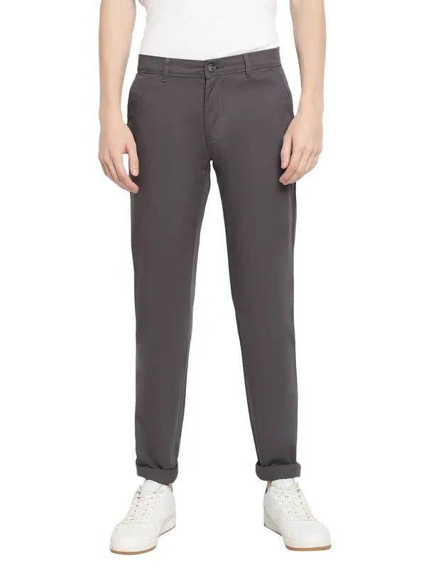 Octave Men Grey Trousers