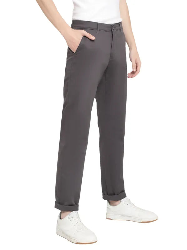 Octave Men Grey Trousers