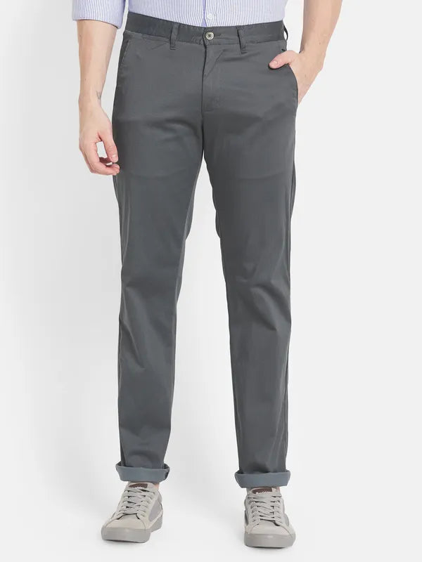 Men Grey Casual Trouser