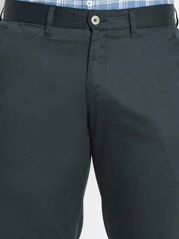 Men Olive Green Chinos Trouser