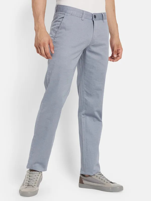 Men Blue Casual Trouser