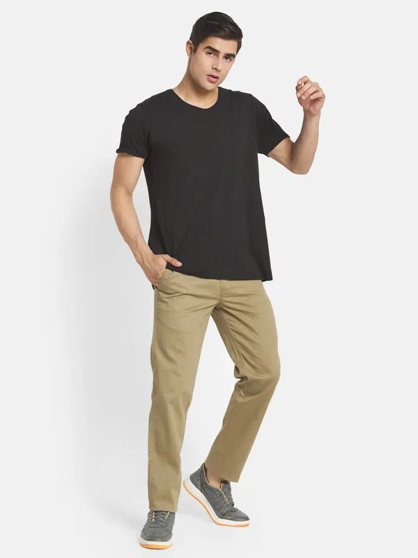 Men Khaki Chinos Trouser