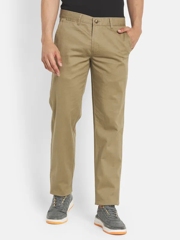 Men Khaki Chinos Trouser