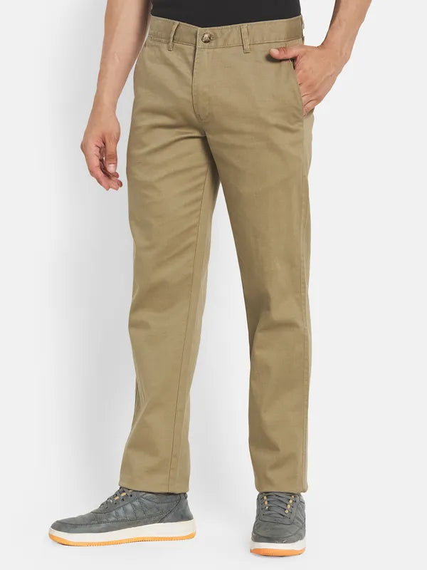 Men Khaki Chinos Trouser