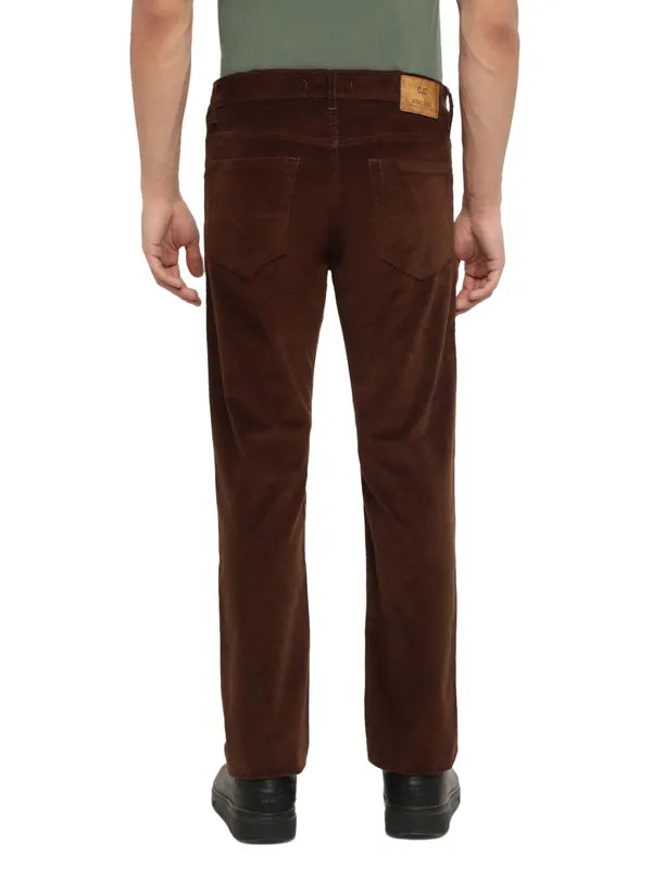 Octave Men Brown Chinos Trousers