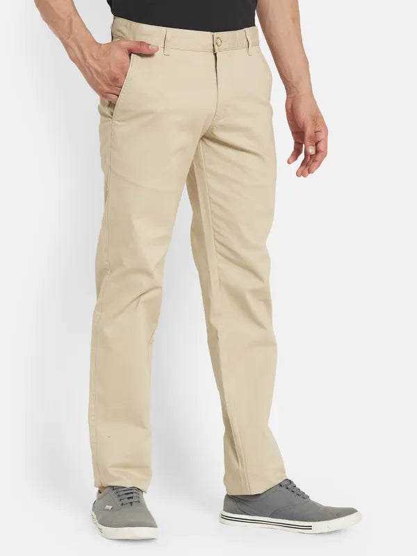 Men Beige Chinos Trouser