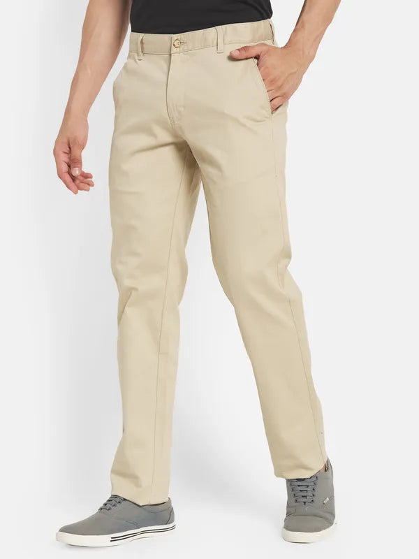 Men Beige Chinos Trouser