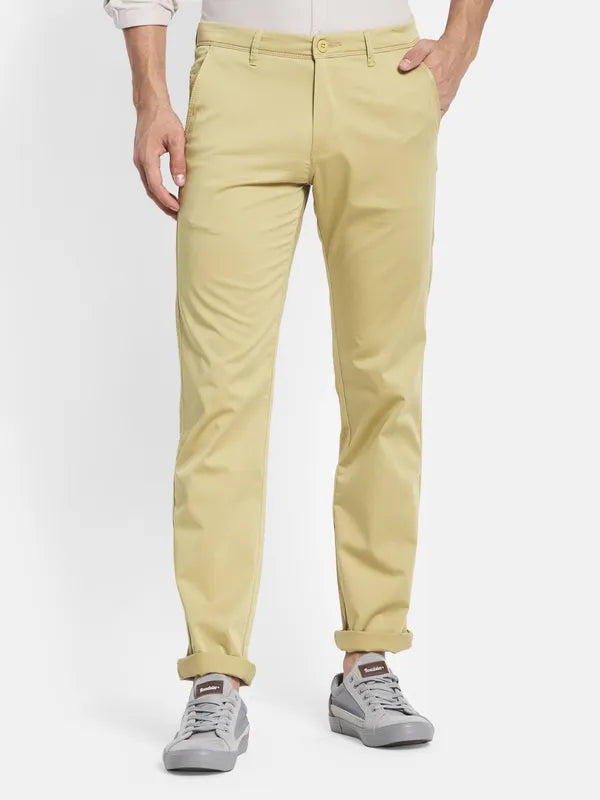 Men Khaki Chinos Trousers