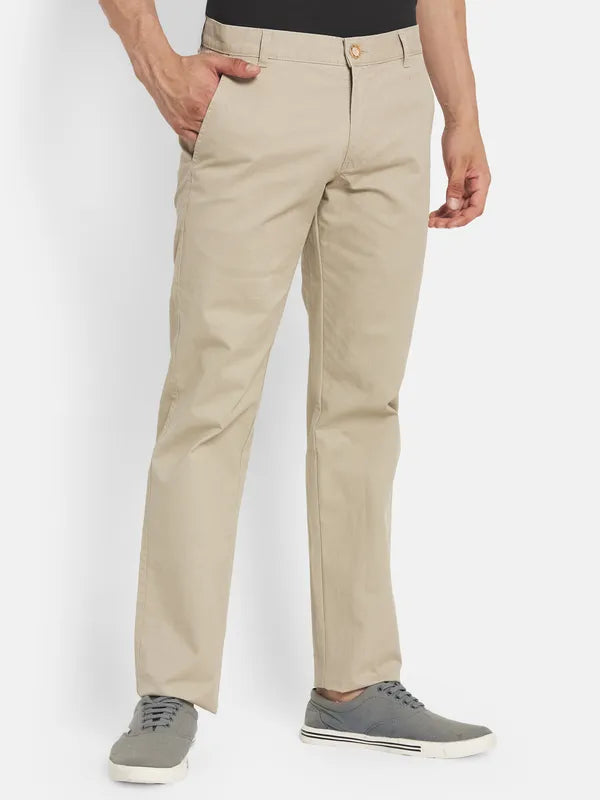 Men Beige Chinos Trouser