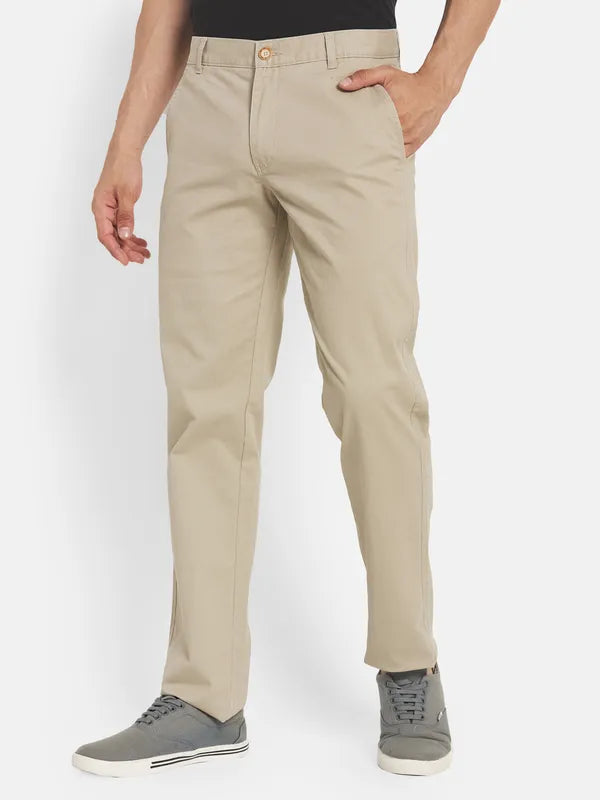 Men Beige Chinos Trouser