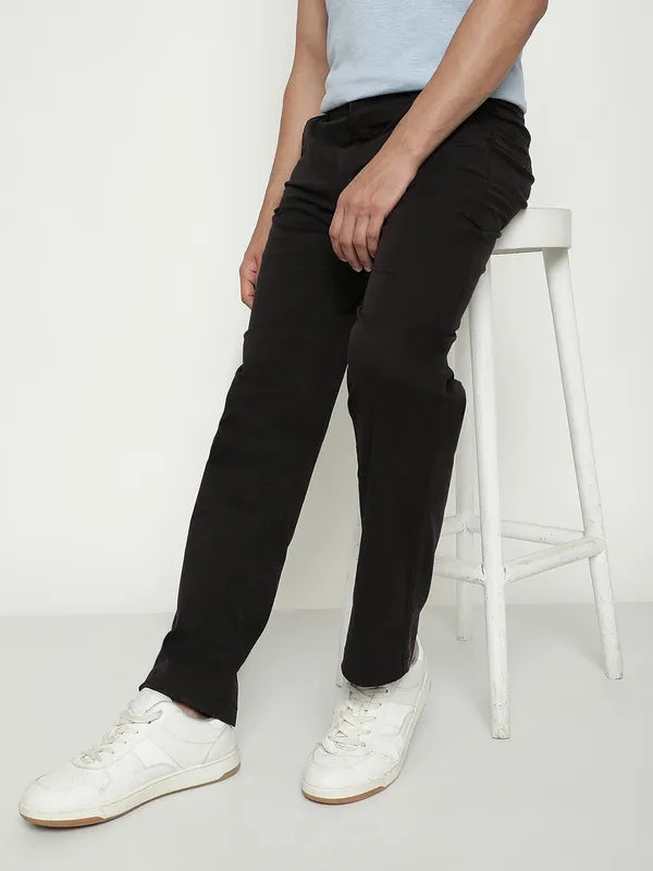 Octave Men Mid-Rise Cotton Regular Trousers