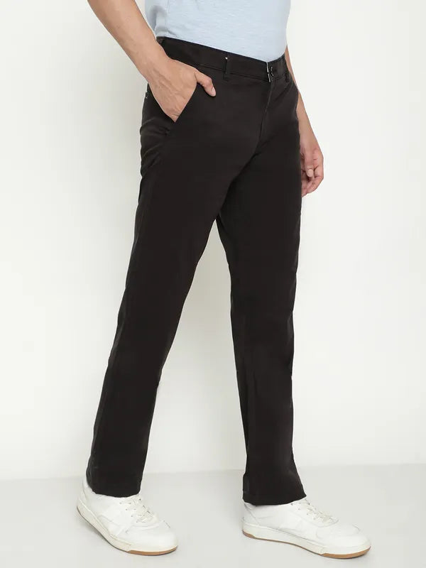 Octave Men Mid-Rise Cotton Regular Trousers