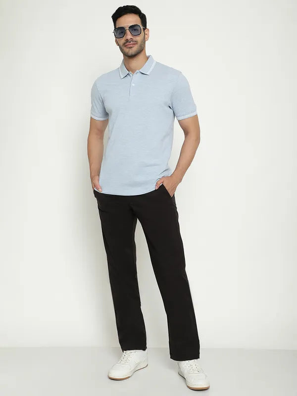 Octave Men Mid-Rise Cotton Regular Trousers