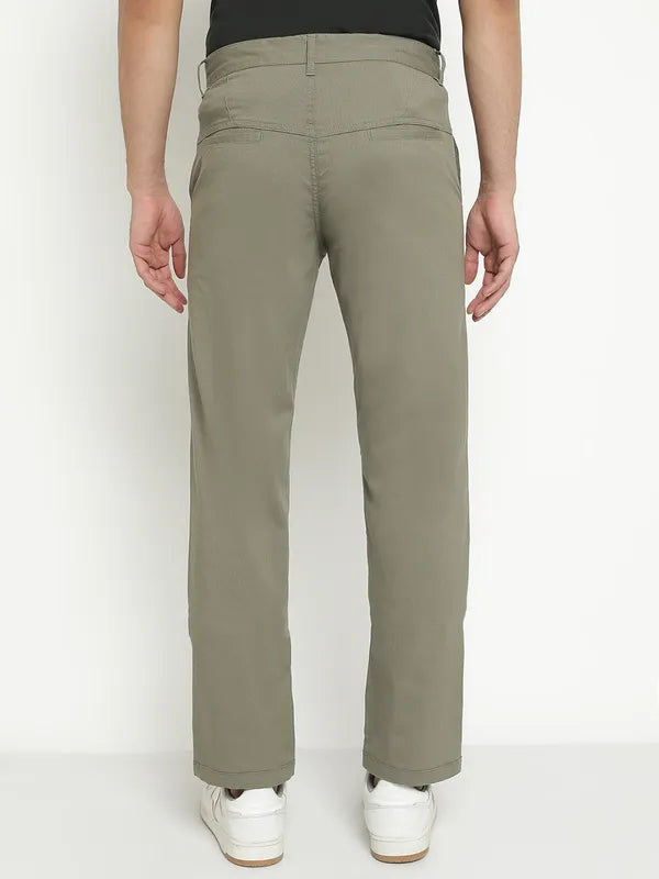 Octave Men Mid-Rise Cotton Regular Trousers