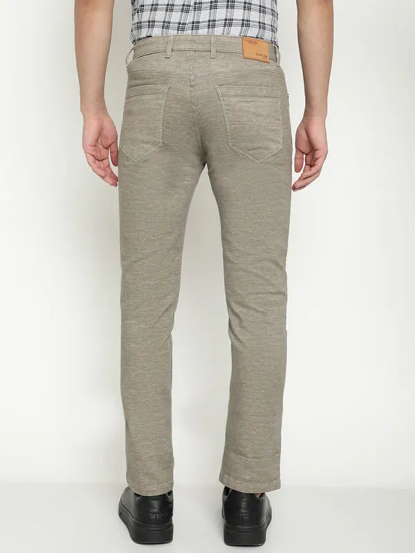 Octave Men Mid-Rise Cotton Regular Trousers